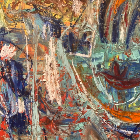 Original painting on wood byDorotaKormienko 24x30x2 deep - Picture 2 of 13